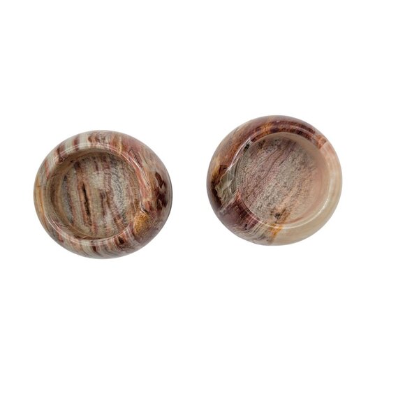 Natural Onyx Candle Holders Set Of 2 - Picture 2 of 5
